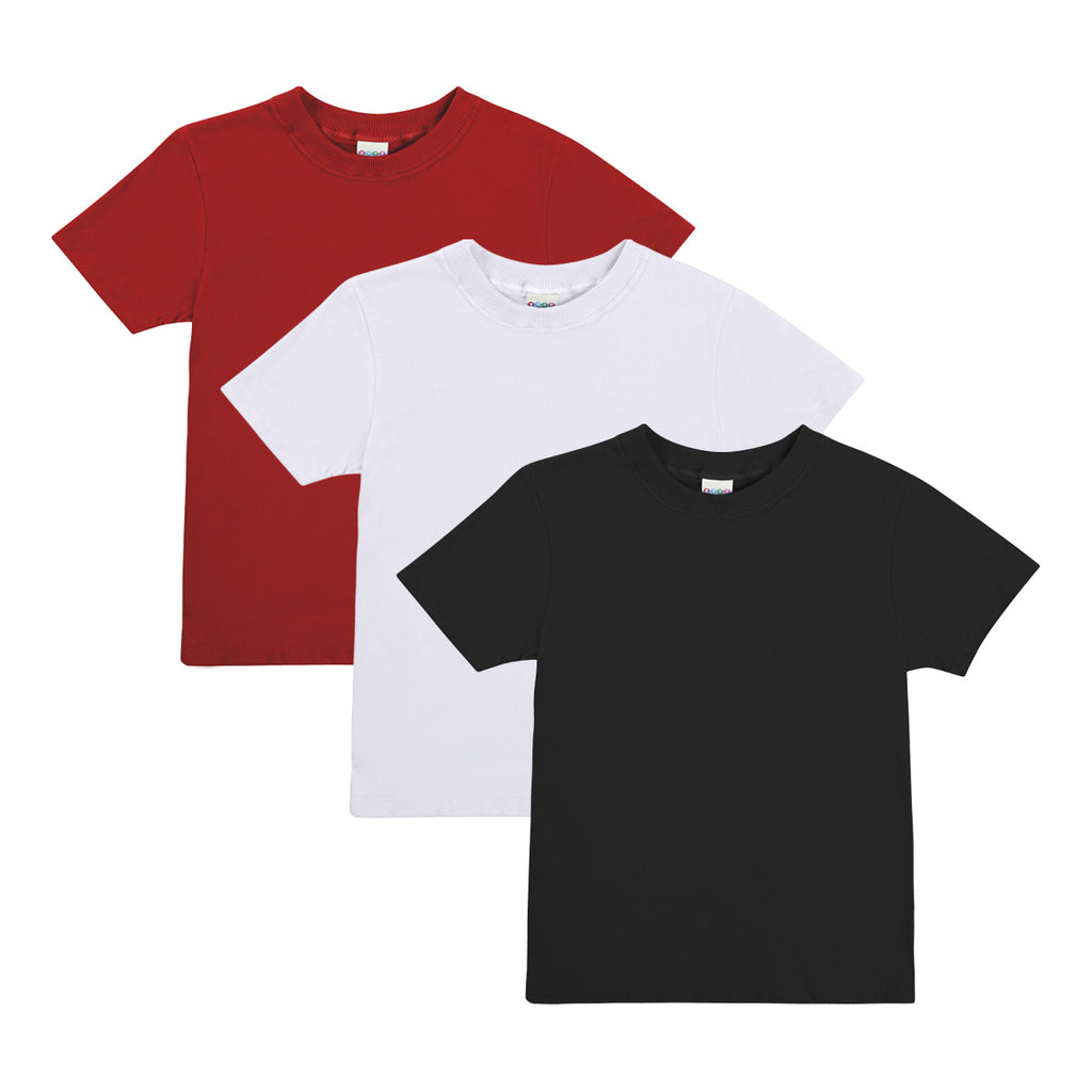 Camiseta Manga Curta Infantil Menino Lisa - Have Fun