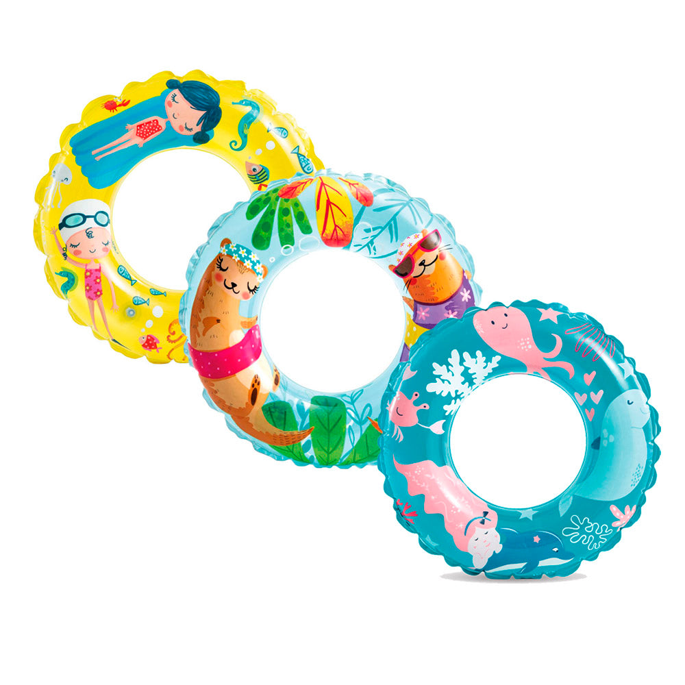 Boia Inflável Infantil Estampada Transparente Grande - Intex