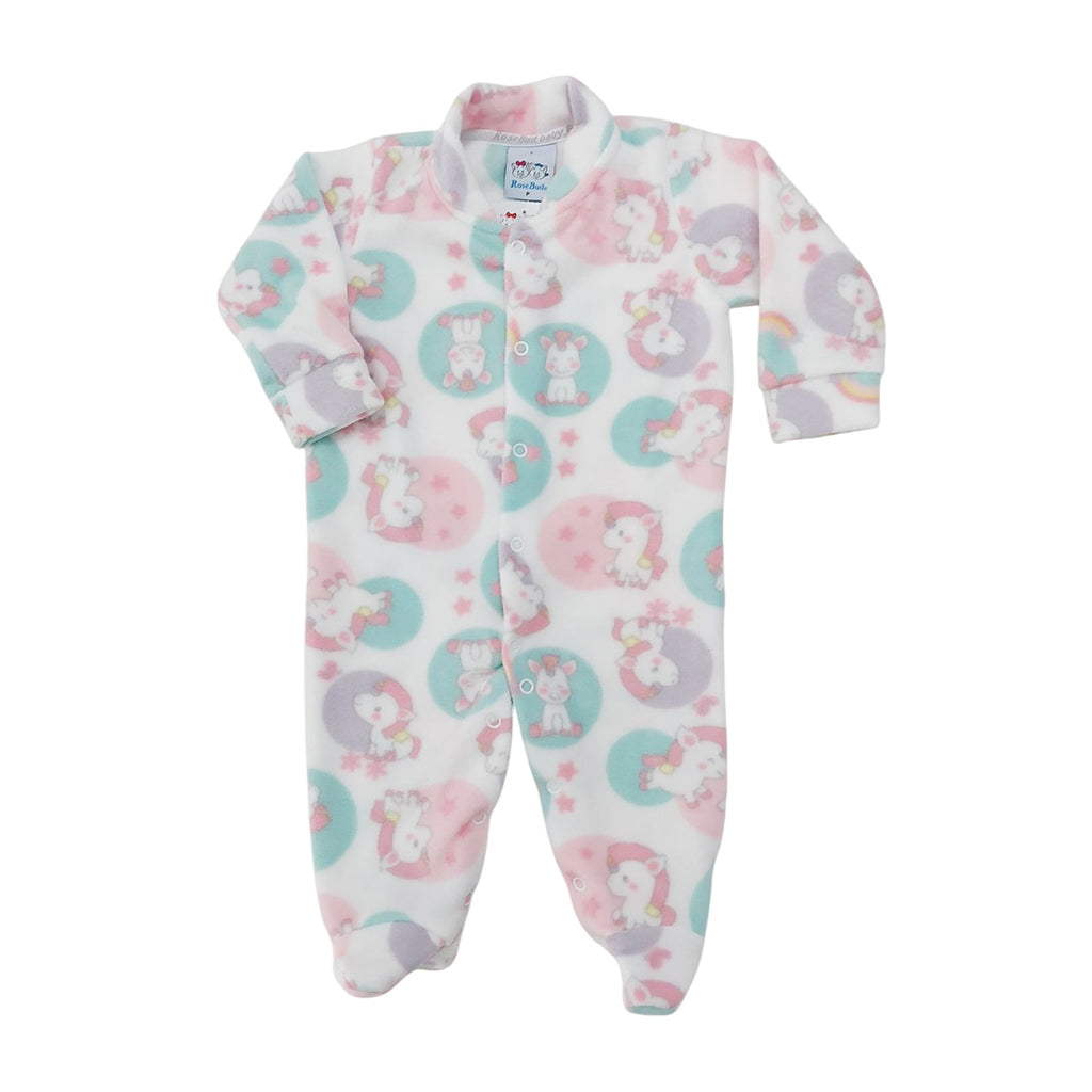 Macacão Soft Bebê Menina Unicórnios - Rosebud
