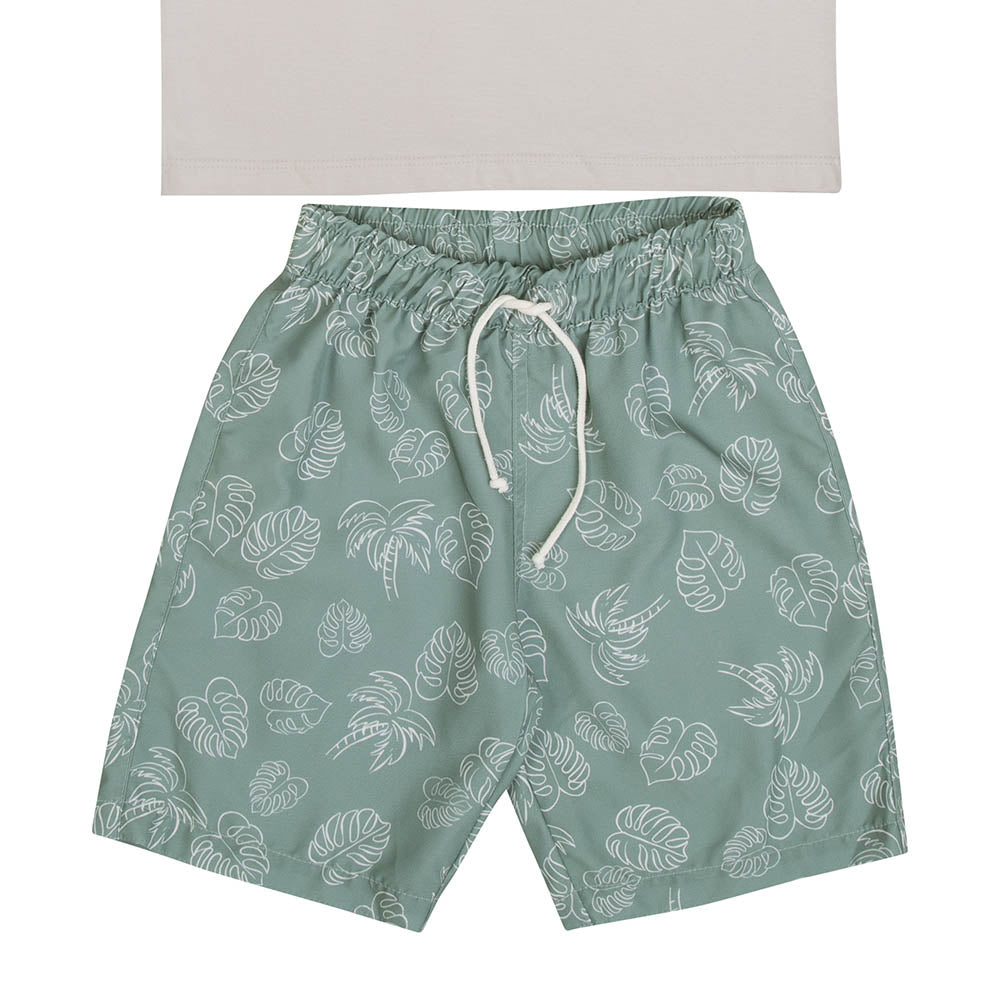 Conjunto Infantil Nature Regata e Bermuda Tactel - Have Fun