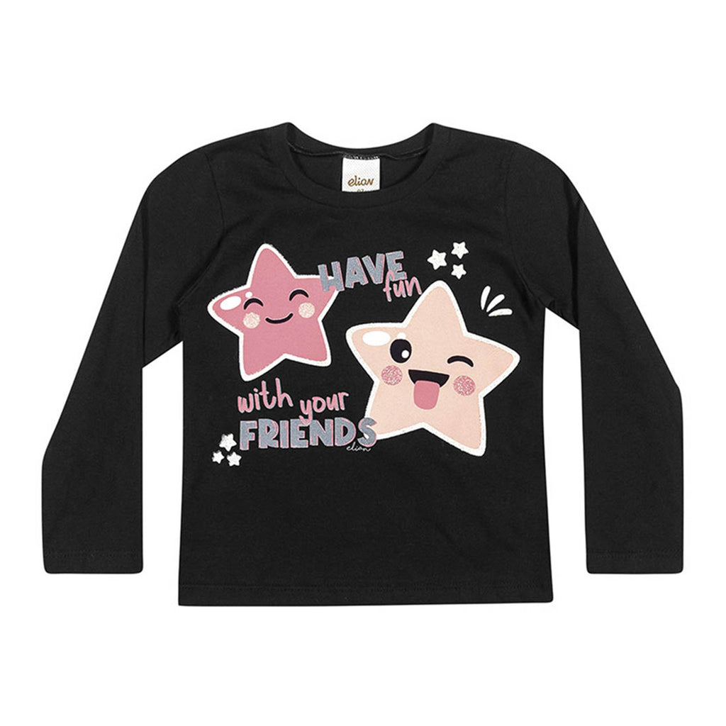 Blusa em Meia Malha Estrelas - Elian
