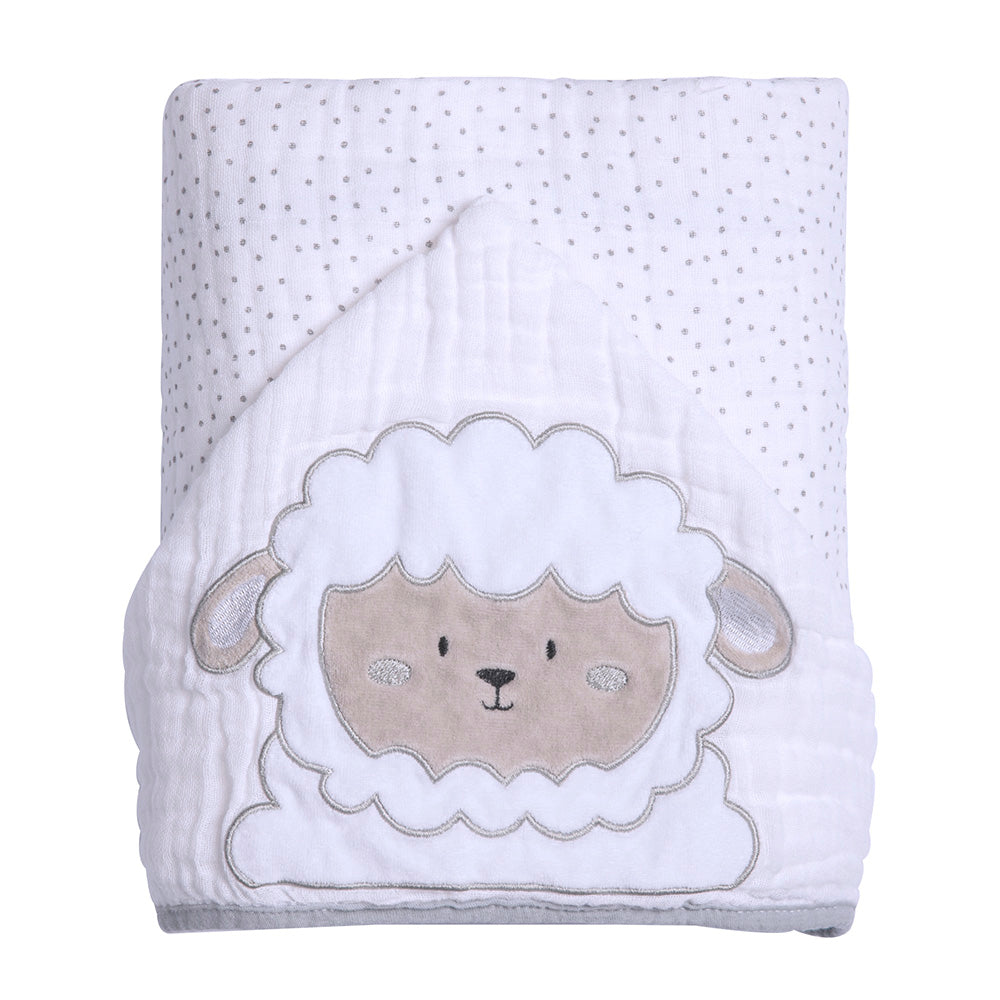 Toalha de Banho Soft Friends C/ Capuz Bordado 90x75CM - Papi