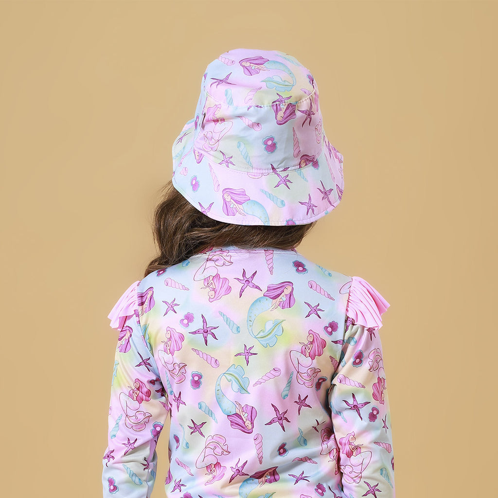 Chapéu Infantil Menina Proteção UV 50+ Sereia - Everly