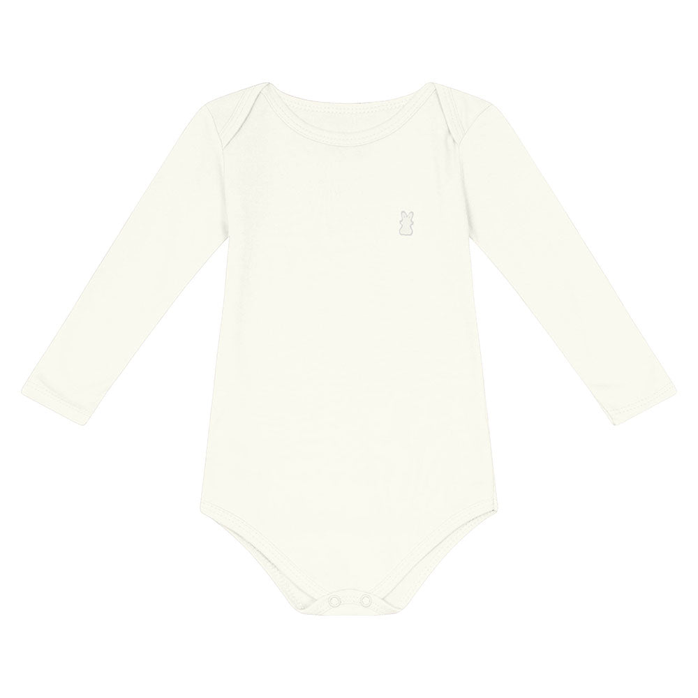 Conjunto Bebê Unissex Body e Calça Suedine Liso - Kiko Baby