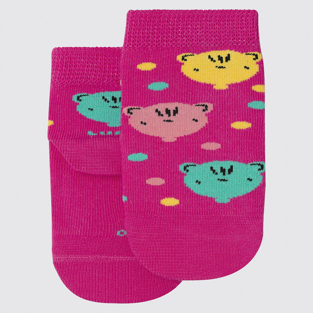 Meia Cano Médio Bebê Menina Ursos - Lupo