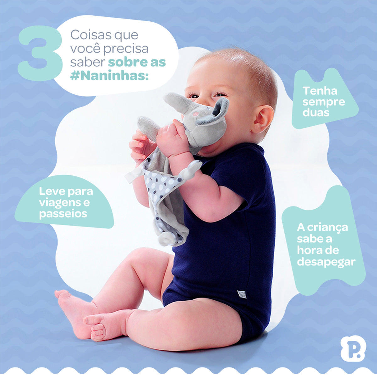 Naninha Bebê Soft Bege Preguiça - Pimpolho