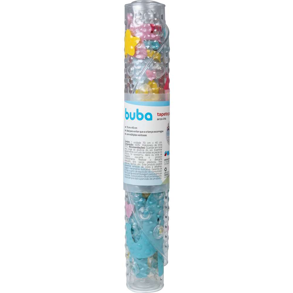 Tapete Antiderrapante Para Banho Arco-Íris - Buba
