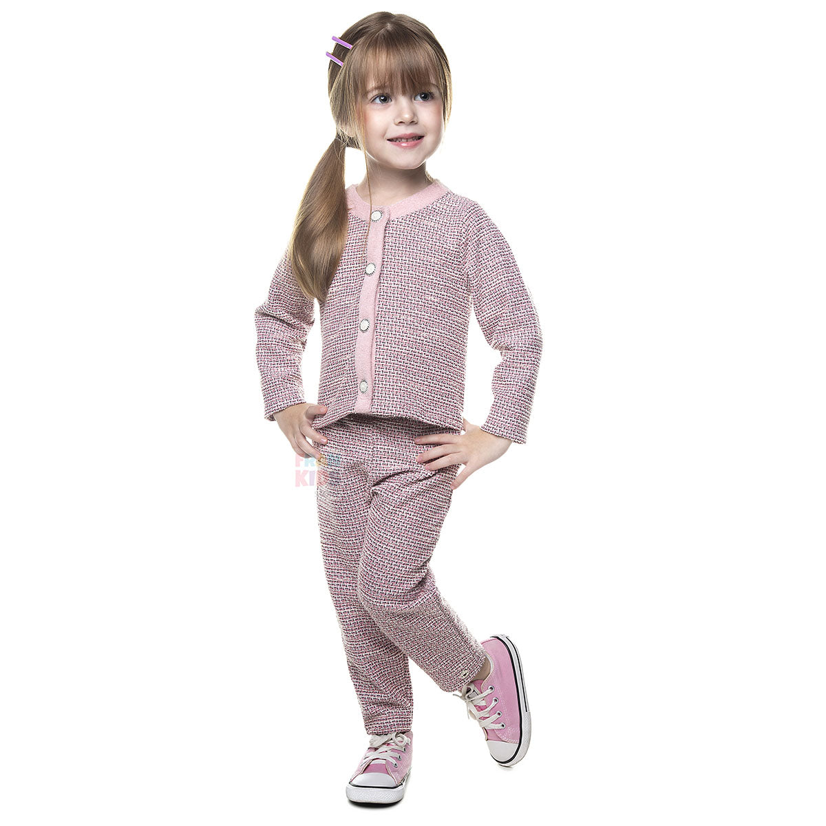 Conjunto Infantil Menina Little Boss Tweed - Have Fun