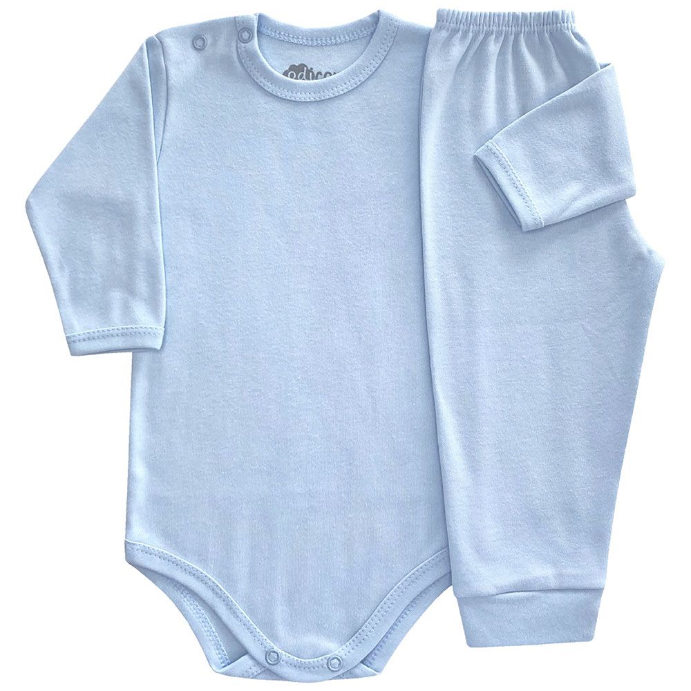 Conjunto Pijama Suedine Bebê Liso Body e Calça - Odicon