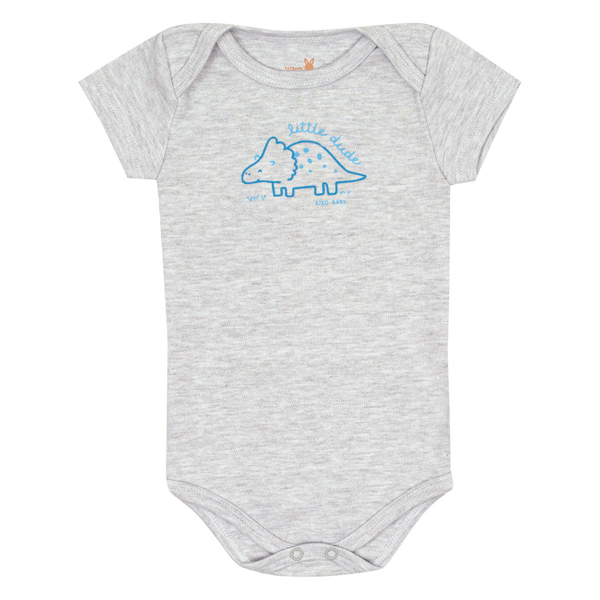 Body Manga Curta Bebê Menino Dino Little Dude - Kiko Baby