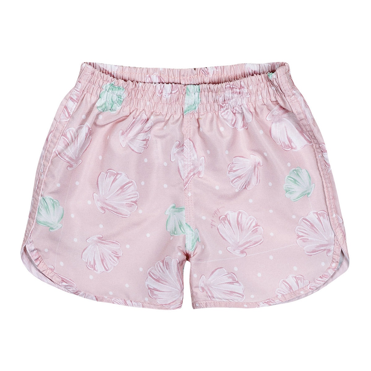 Short Tactel Infantil Menina C/ Proteção UV 50+ Conchas - Kiko e Kika