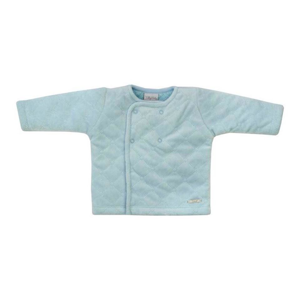 Casaco de Matelassê com Pelo Interno Azul Bebê - Tilly Baby
