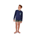 Conjunto Infantil Camiseta e Sunga Boxer C/ Proteção UV 50+ Tropical - Everly