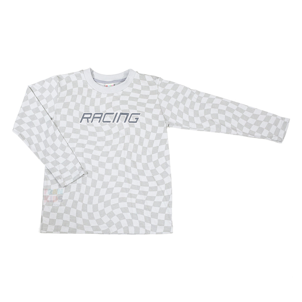Camiseta Manga Longa Infantil Meia Malha Racing - Have Fun