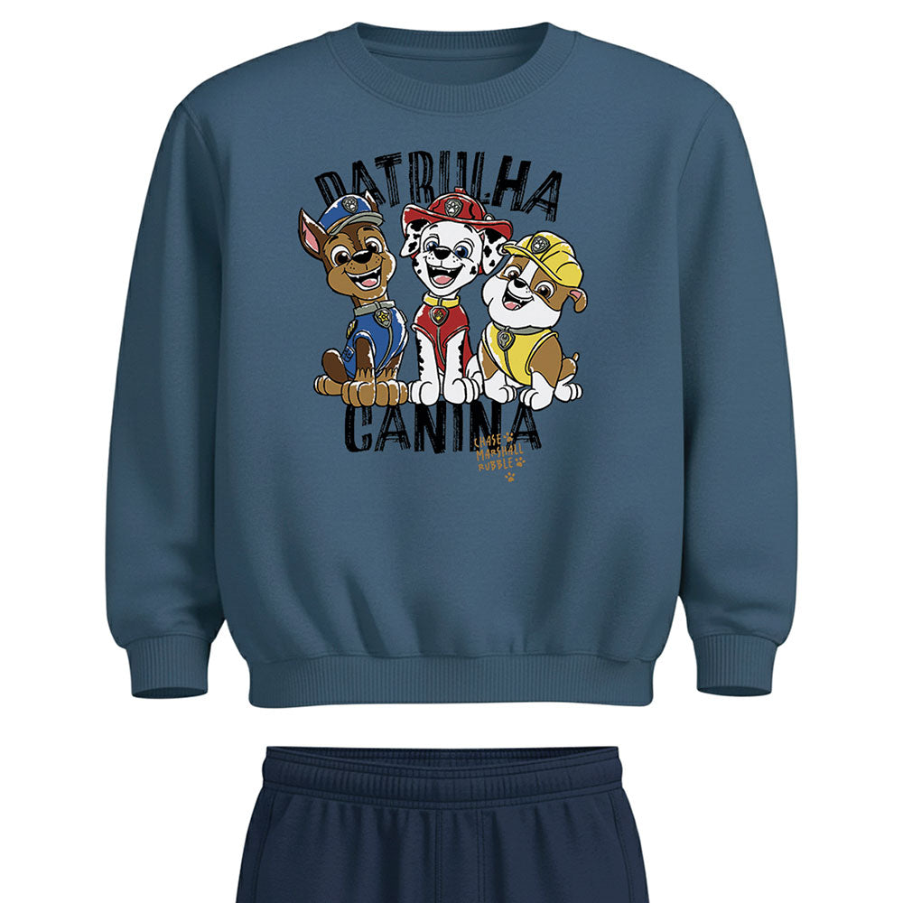 Conjunto Menino Moletom Peluciado Patrulha Canina - Malwee Kids