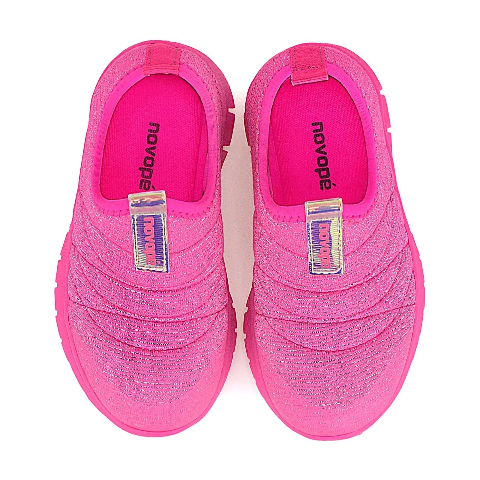 Tênis Infantil Super Flexível Pink Glitter - Novopé