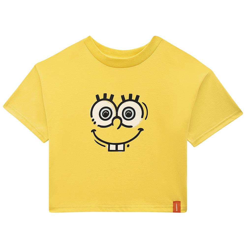 Blusa Infantil Menina Cropped Bob Esponja - Malwee Kids