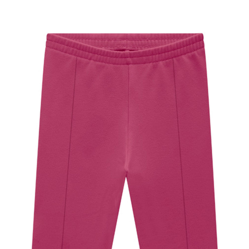 Calça Legging Infantil Peluciada em Molicotton Magenta - Kyly