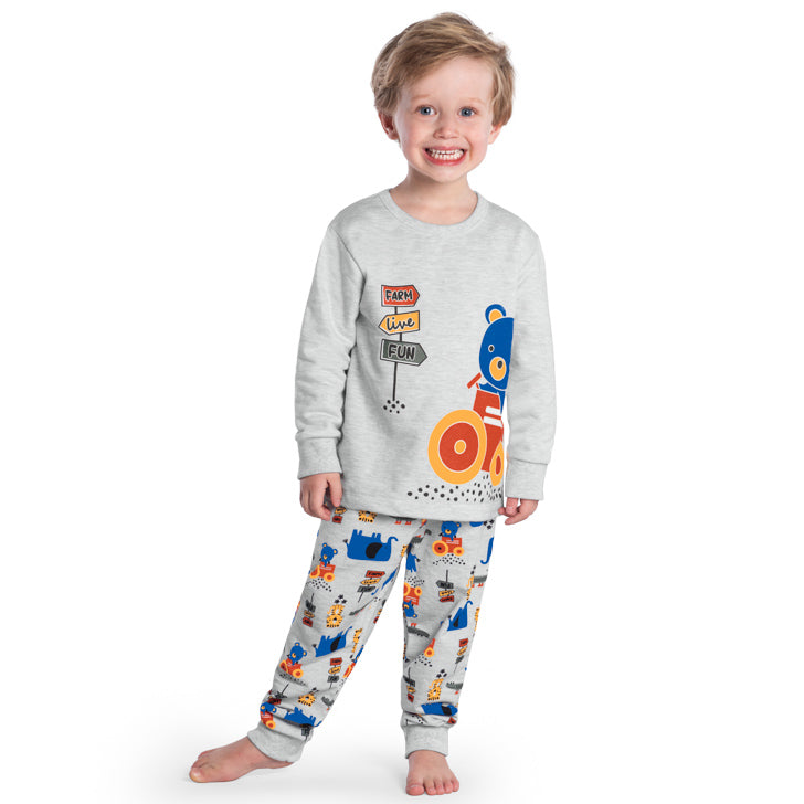 Pijama Infantil Moletom Peluciado Brilha no Escuro Fezenda - Kyly