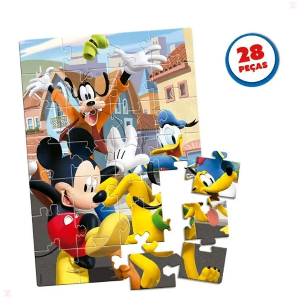 Quebra-Cabeça de Chão Mickey Grandinho 28 Peças - Toyster