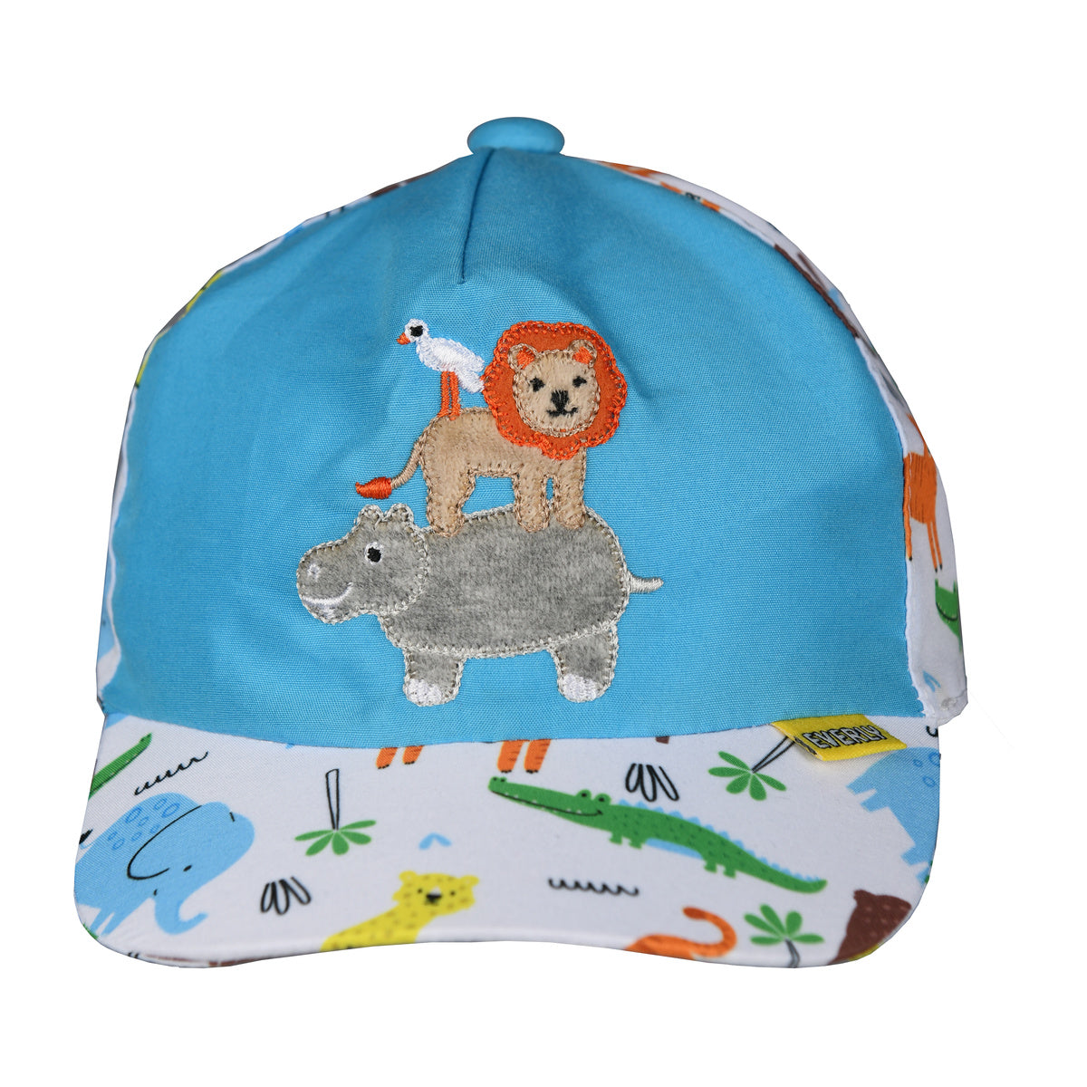 Boné Bebê Menino Bordado Safári - Everly