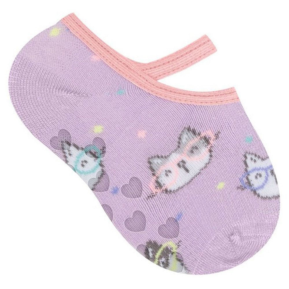 Meia Sapatilha Antiderrapante Bebê Menina Gatinha - Selene