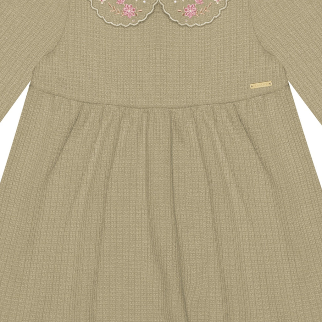 Vestido Infantil Malha Crochê Turquia - Alakazoo