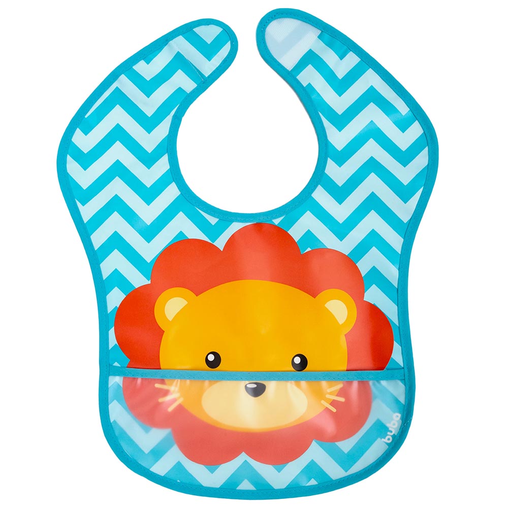 Babador Bebê Impermeável Para Alimentação Leão - Buba