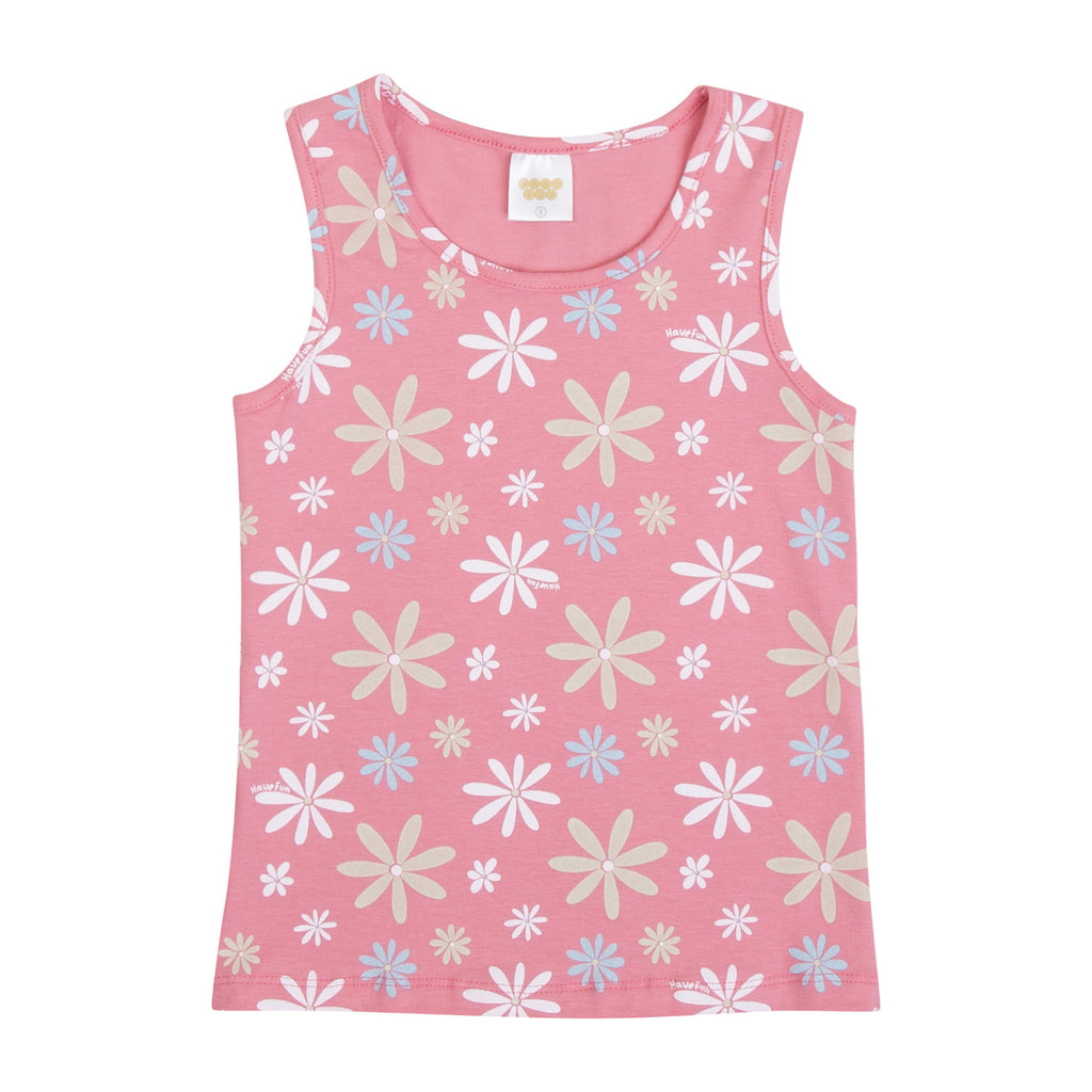 Regata Infantil Menina Estampada em Cotton Flores - Have Fun