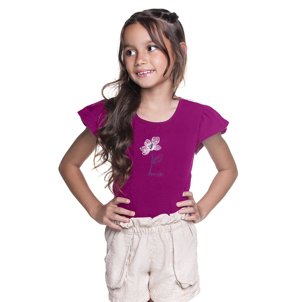 Blusa Infantil Menina Jardim Encantado Cotton - Have Fun