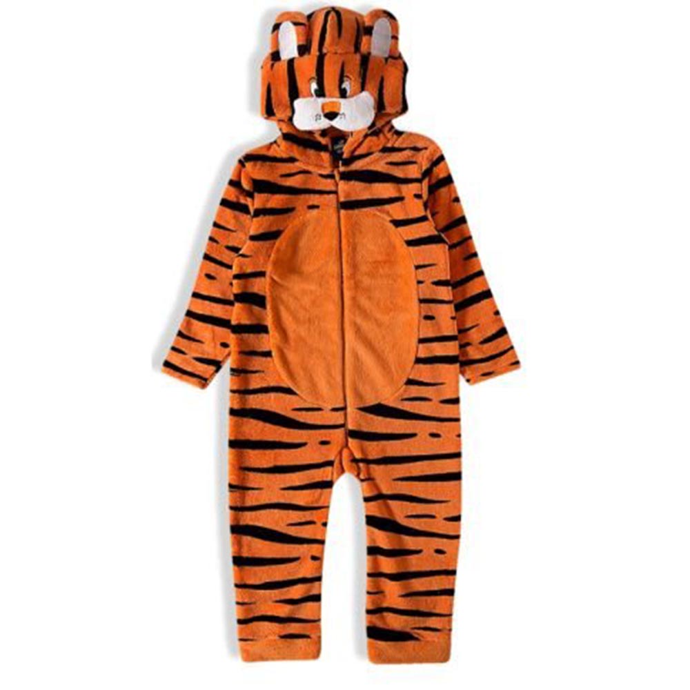 Macacão Infantil em Pelúcia Bichinho Tigre - Tip Top