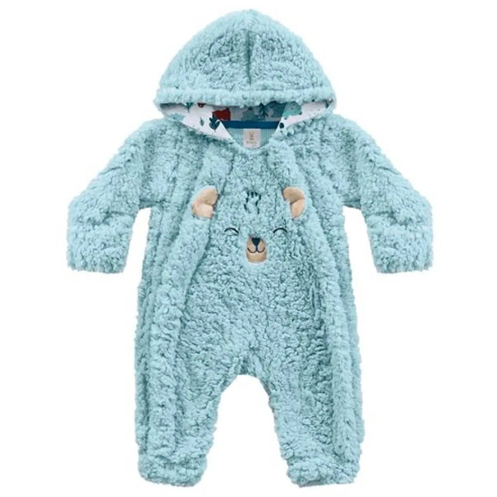 Macacão Bebê Menino Inverno Em Pelo Sintético - Kiko Baby