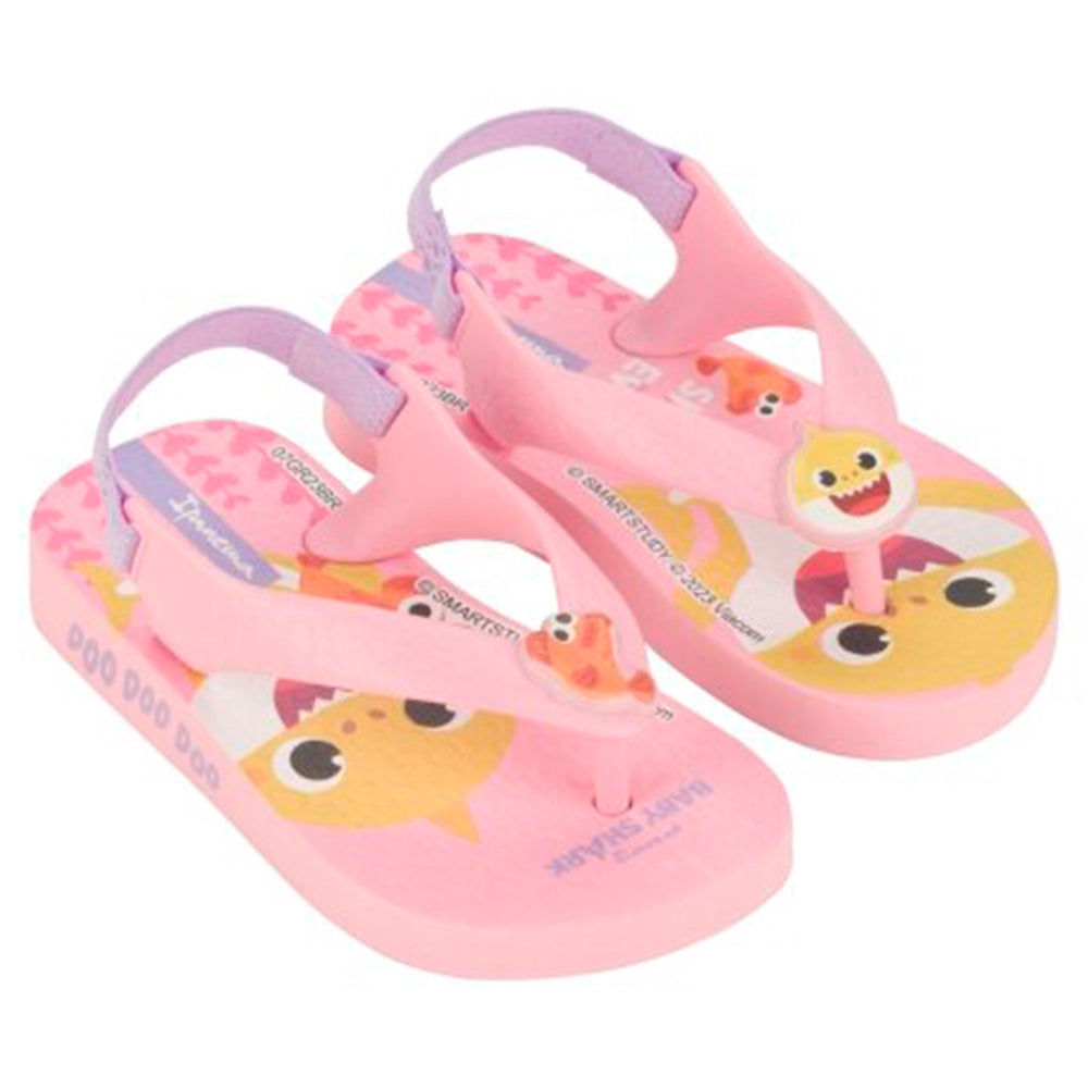 Chinelo de Dedo Menina Baby Shark Friends Rosa - Ipanema