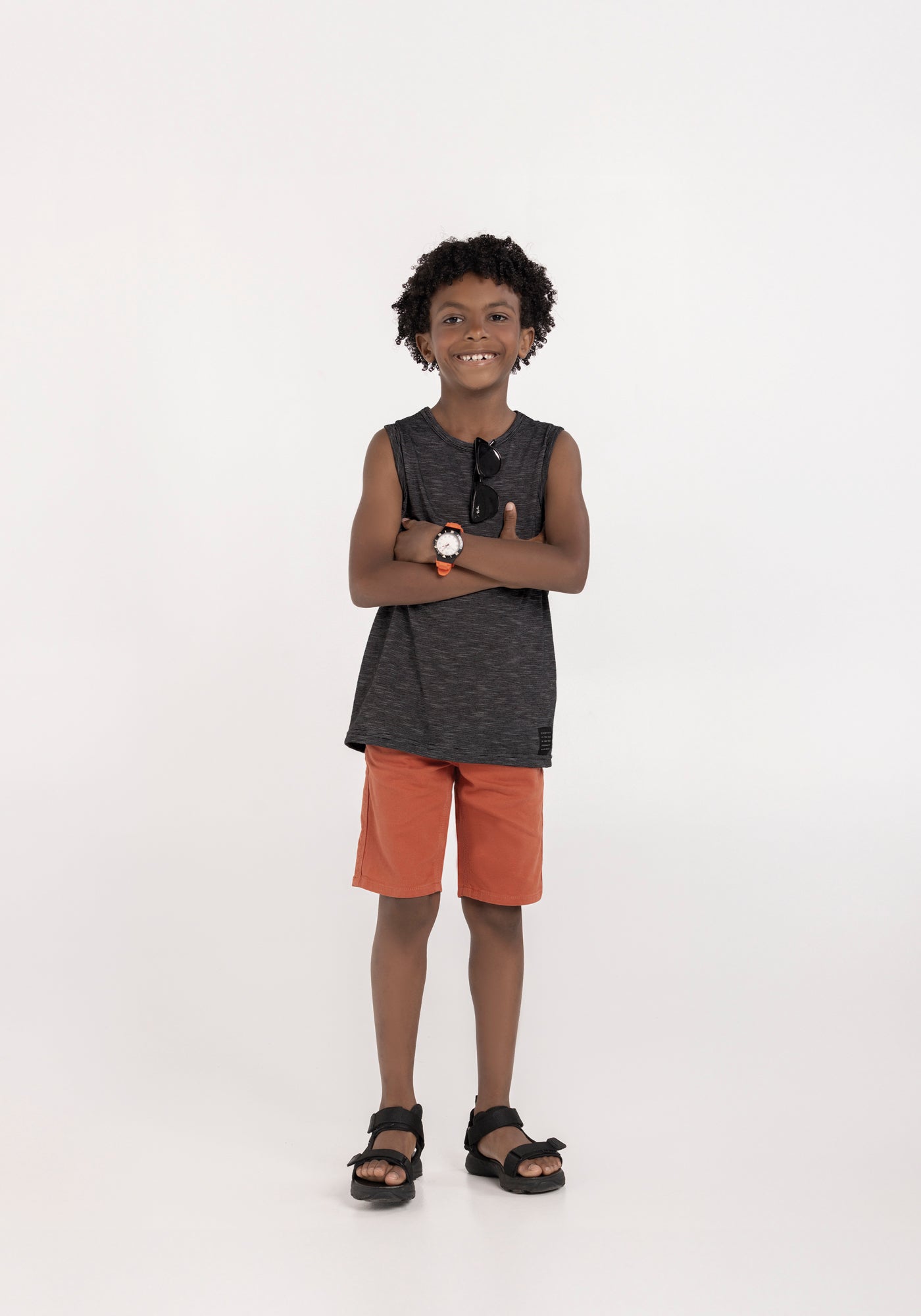 Regata Infantil Menino Malha Flamê Rajada - Alakazoo