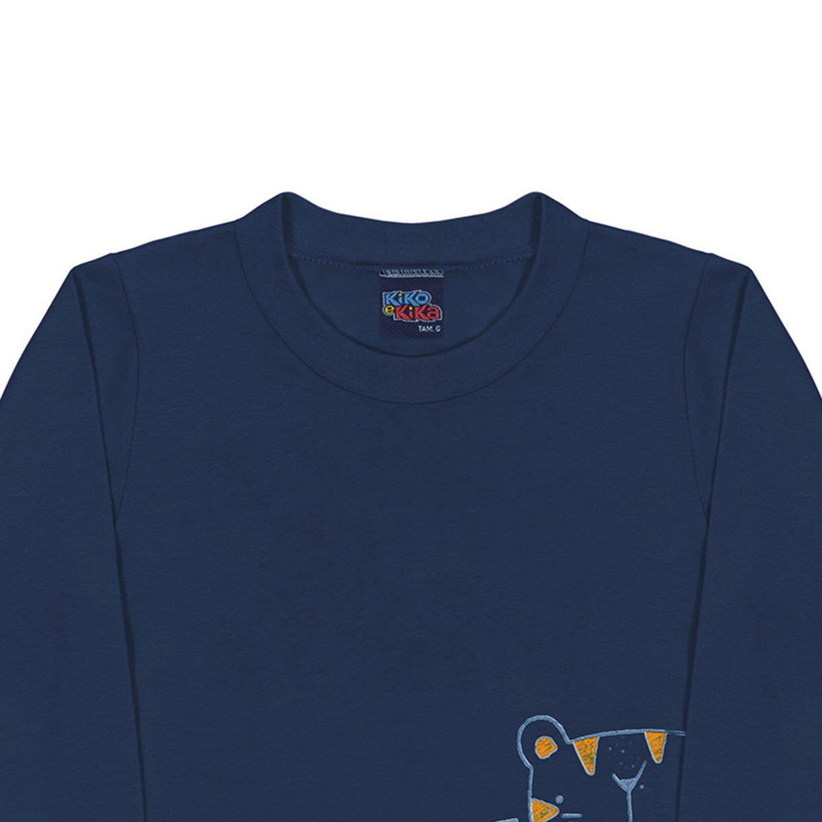 Camiseta Bebê Menino Manga Longa Brave - Kiko e Kika