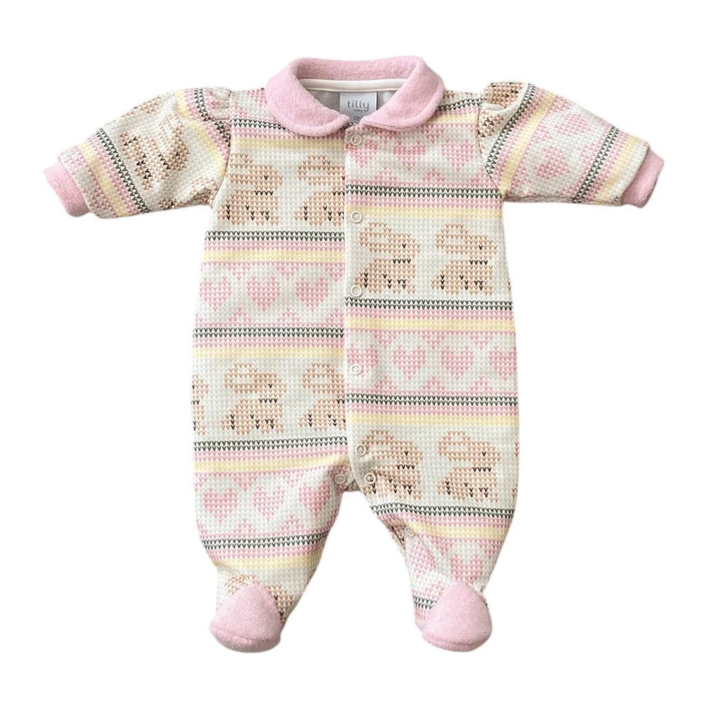 Macacão Moletinho Bebê Menina Coelha - Tilly Baby