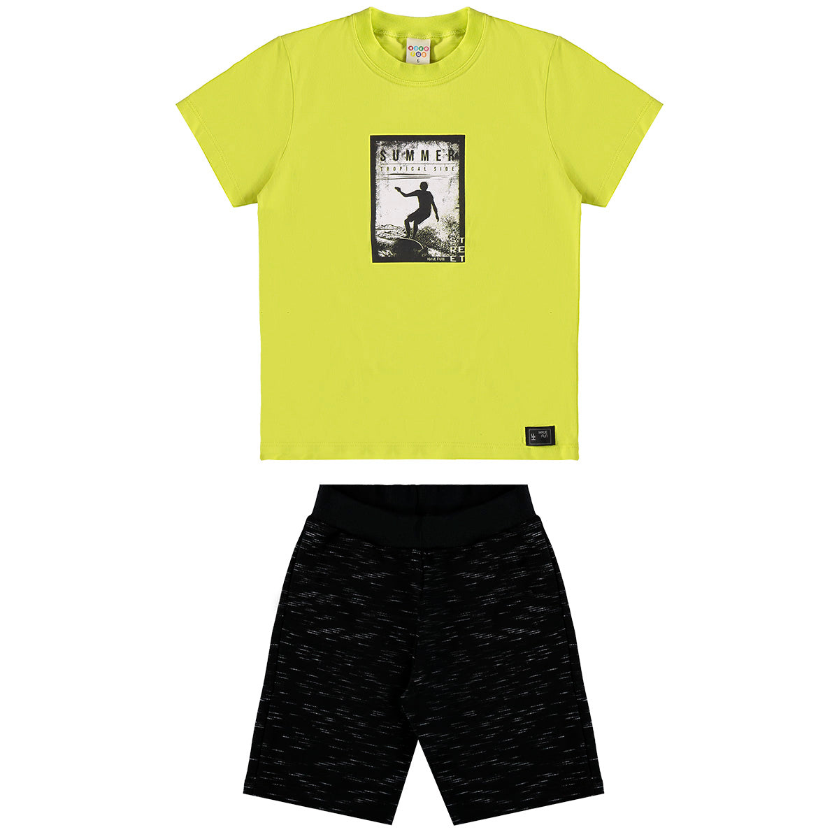 Conjunto Summer Camiseta e Bermuda Moletom Jet - Have Fun