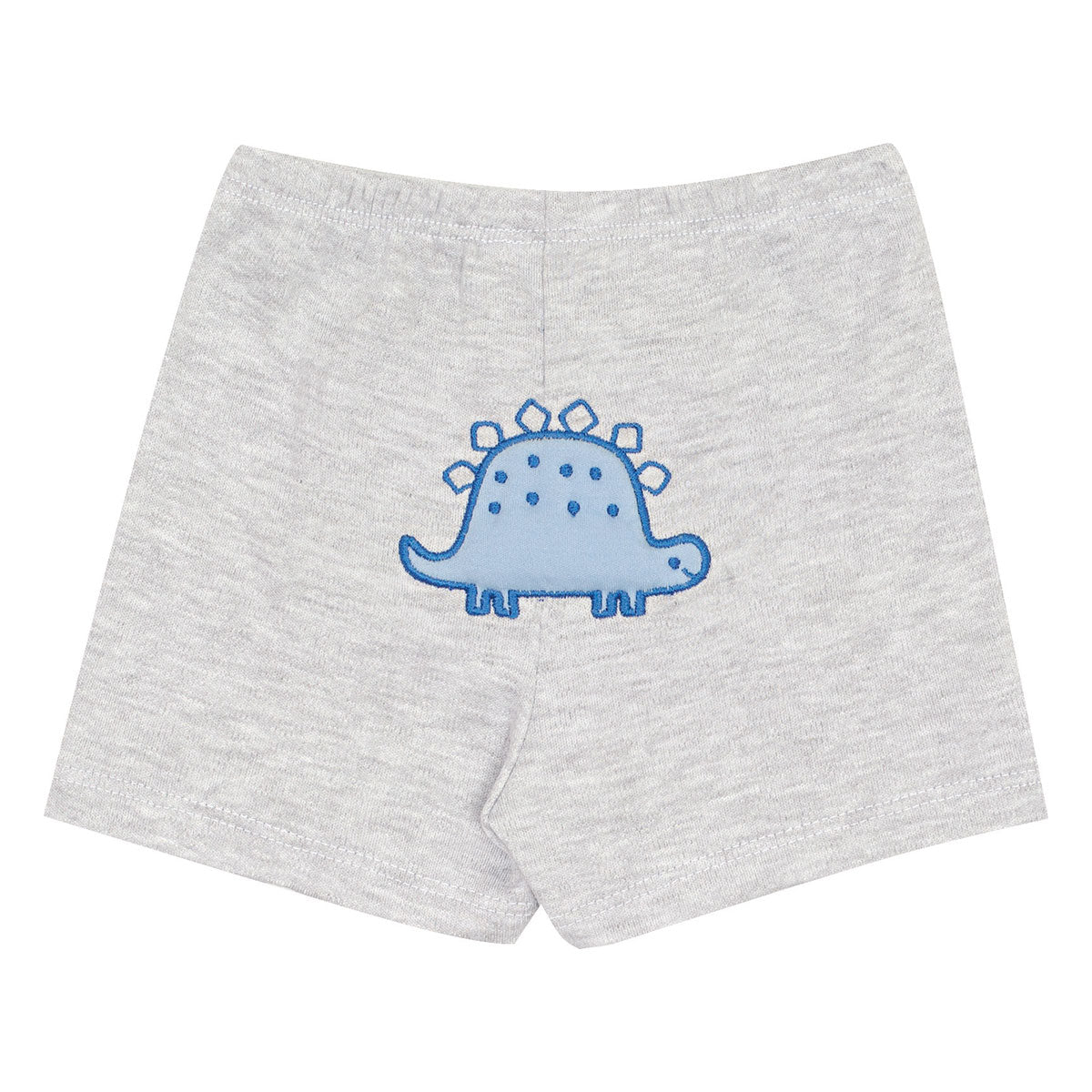 Bermuda Bebê Menino em Suedine Bordado Dino - Kiko Baby