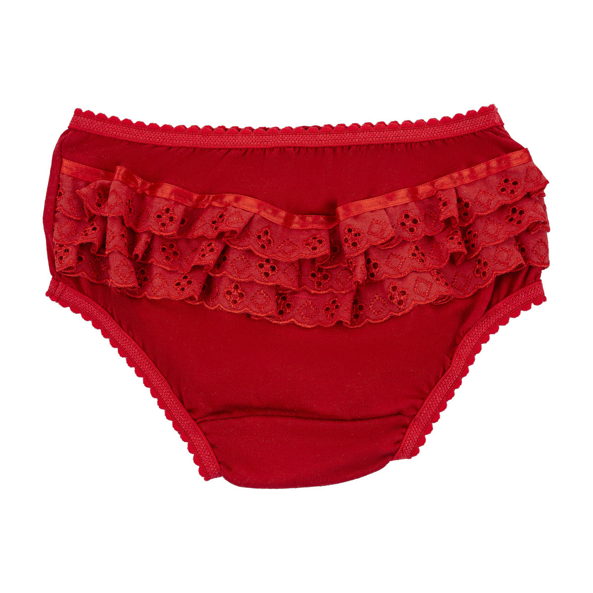 Calcinha Bebê Algodão Com Lese - Everly