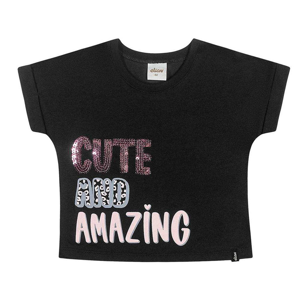 Blusa em Meia Malha Penteada Cute and Amazing - Elian
