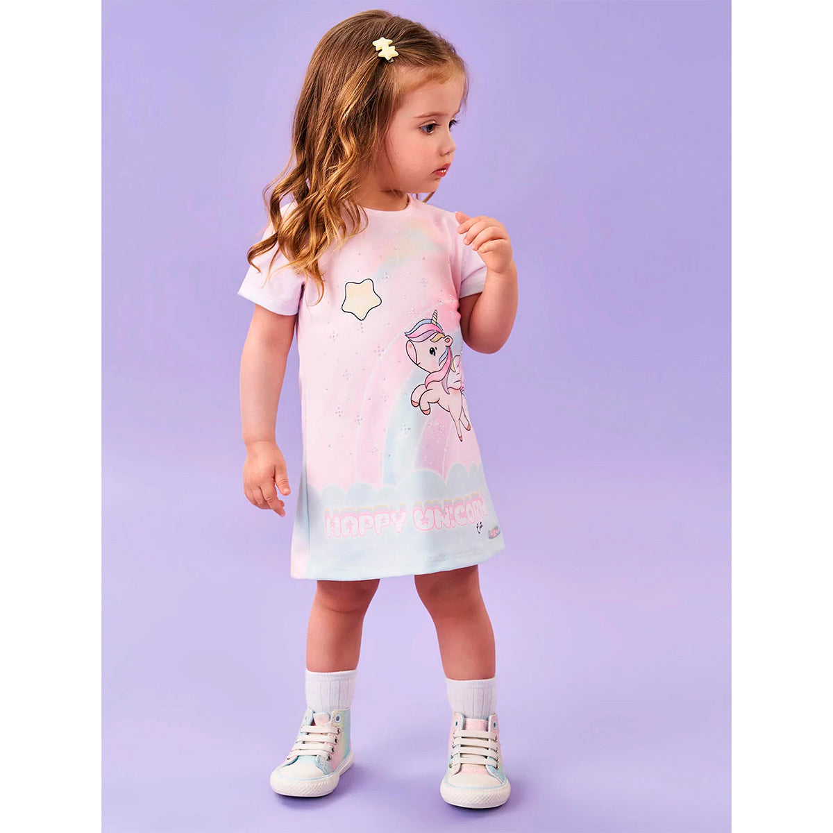 Vestido Bebê Molecotton Happy Unicorn - Cinti