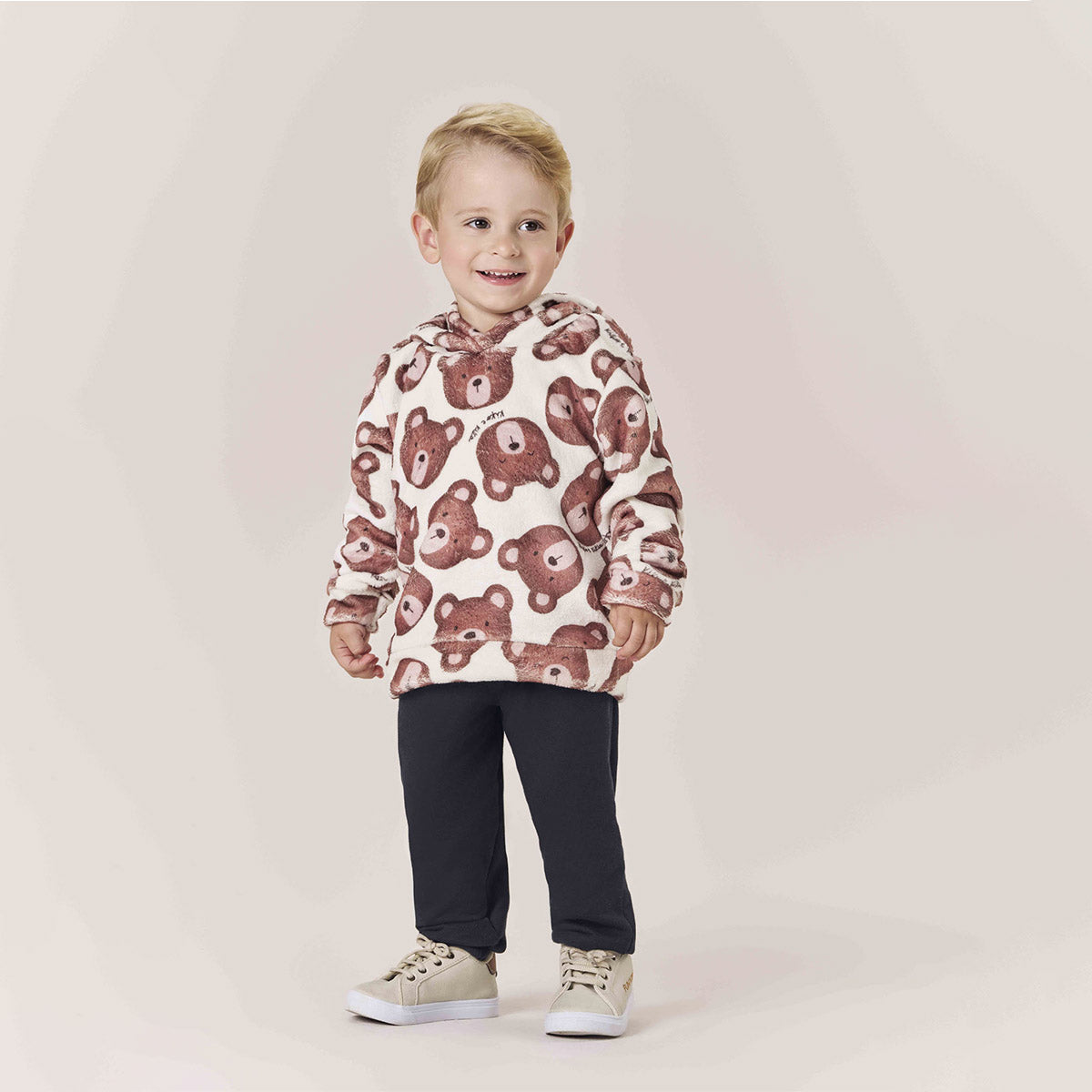 Conjunto Menino Blusão Fleece e Calça Moletom - Kiko e Kika