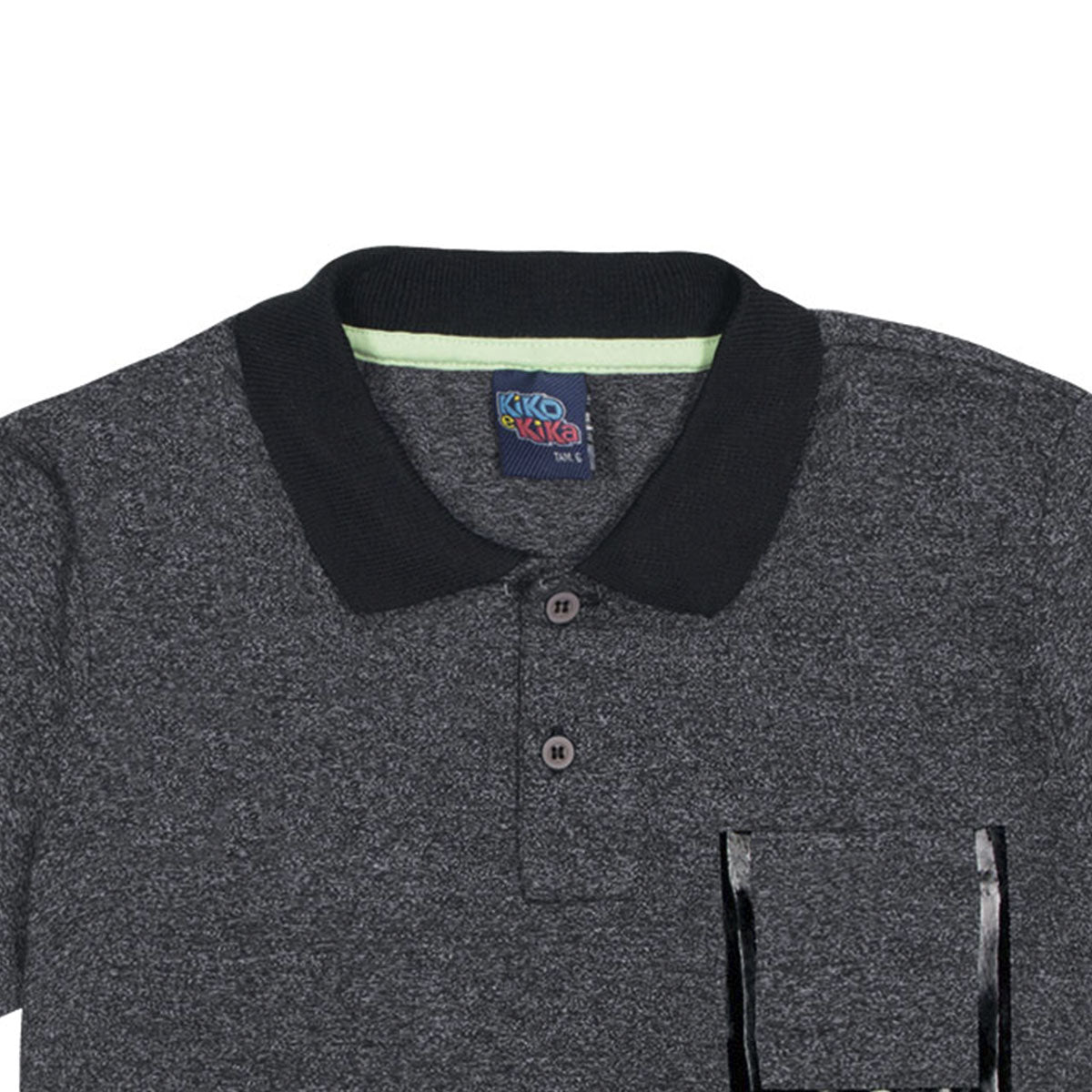 Camisa Polo Infantil Meia Malha - Kiko e Kika