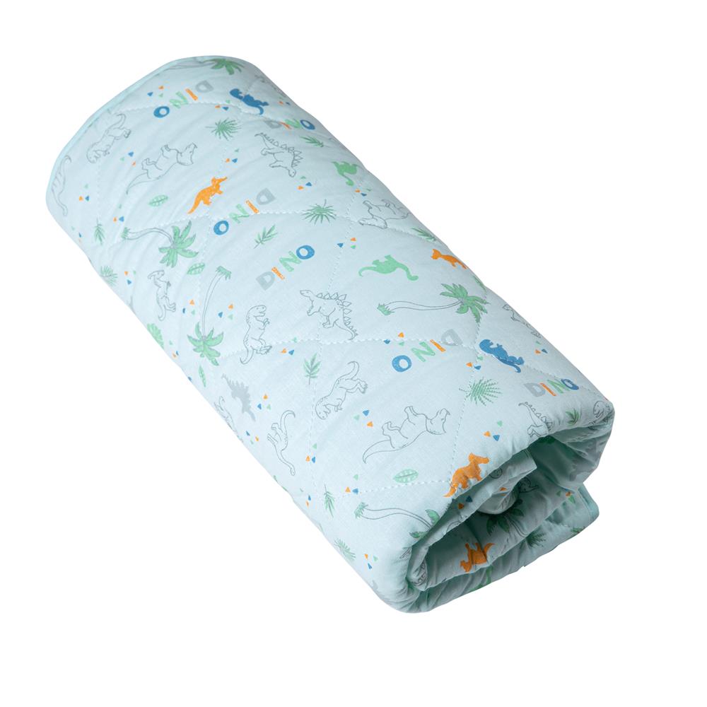 Edredom Dupla Face P/ Berço 1,30Mx85CM Dinossauro - Karinho