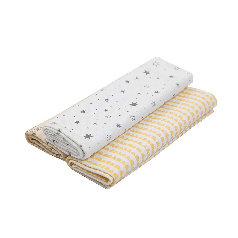 Cueiro Flanelado Estampado 1,0Mx80CM C/3 UN Coelho - Papi