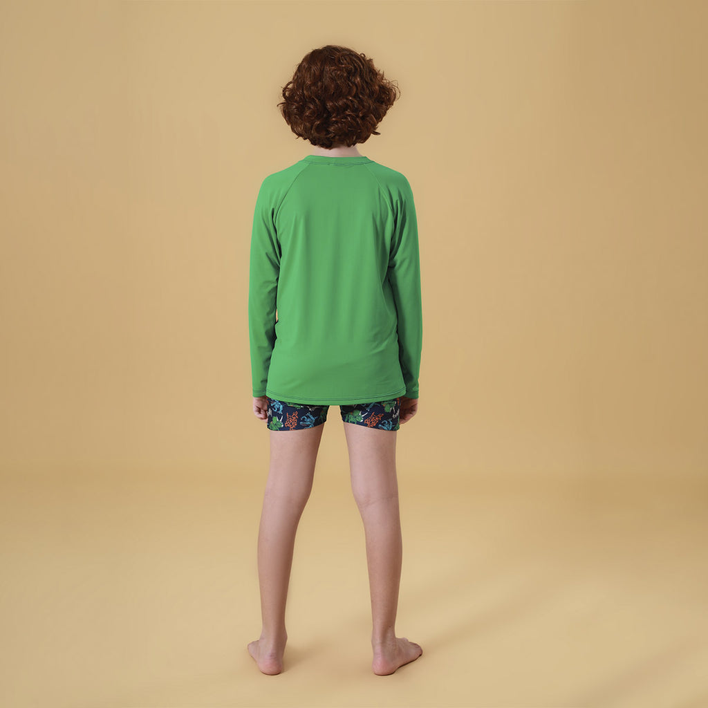 Conjunto Camiseta e Sunga Proteção UV 50+ Dino - Everly