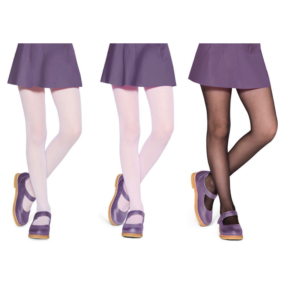 Meia-Calça Fio 20 Fina Infantil Menina Lisa Lobinha - Lupo