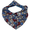 Babador Bandana Impermeável Bebê Azul Ursos Cachecol