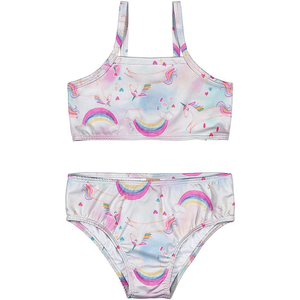 Biquíni Em Malha Sublimada Unicórnio - Up Baby