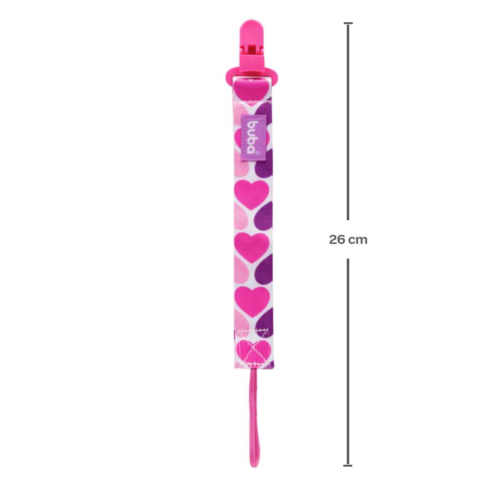 Prendedor de Chupeta Corações - Buba